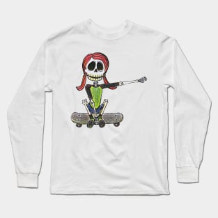 Lively Bones Skater Girl Long Sleeve T-Shirt